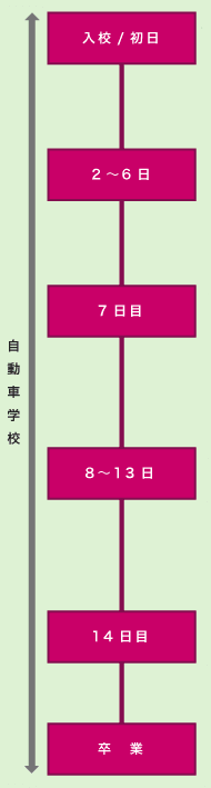 入校から卒業まで